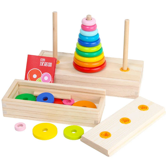 Tower of Hanoi Strategy Puzzle for Kids & Adults