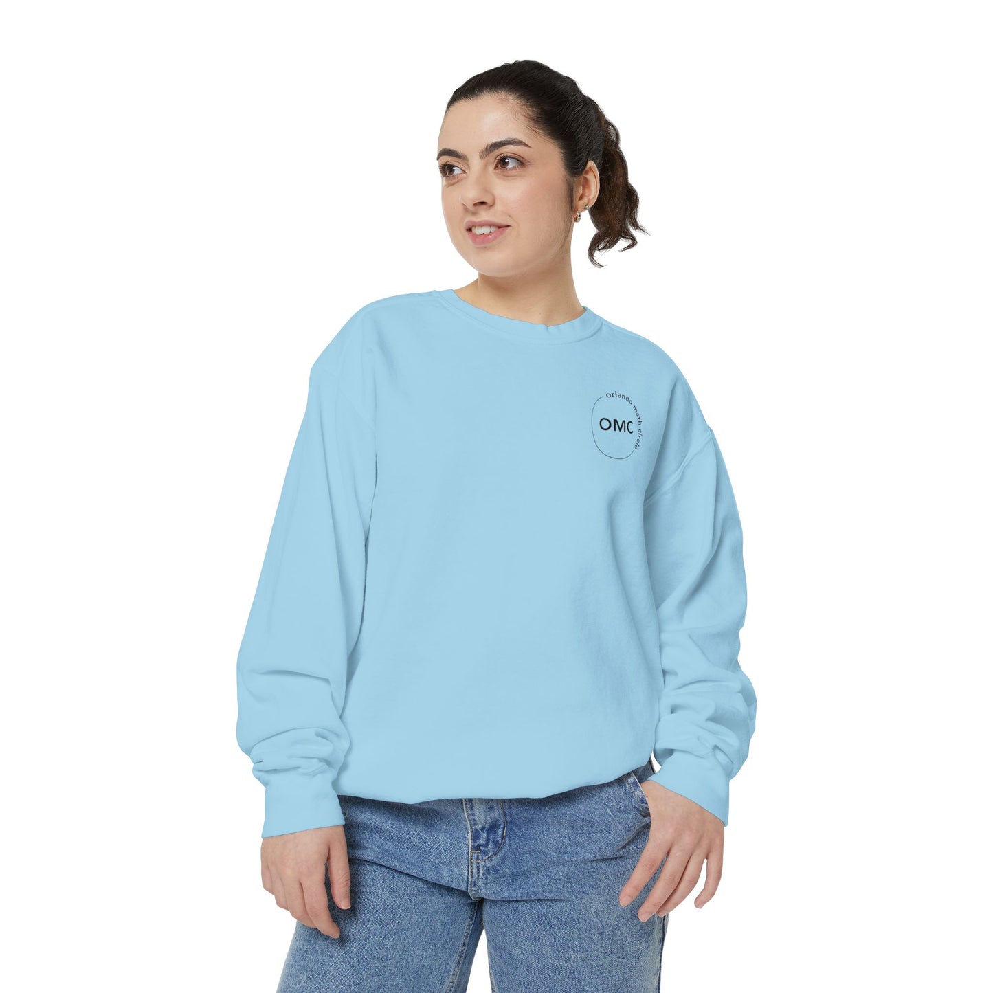 Math Club Graphic Sweatshirt — 'Orlando Math Circle' Geometric Back Print