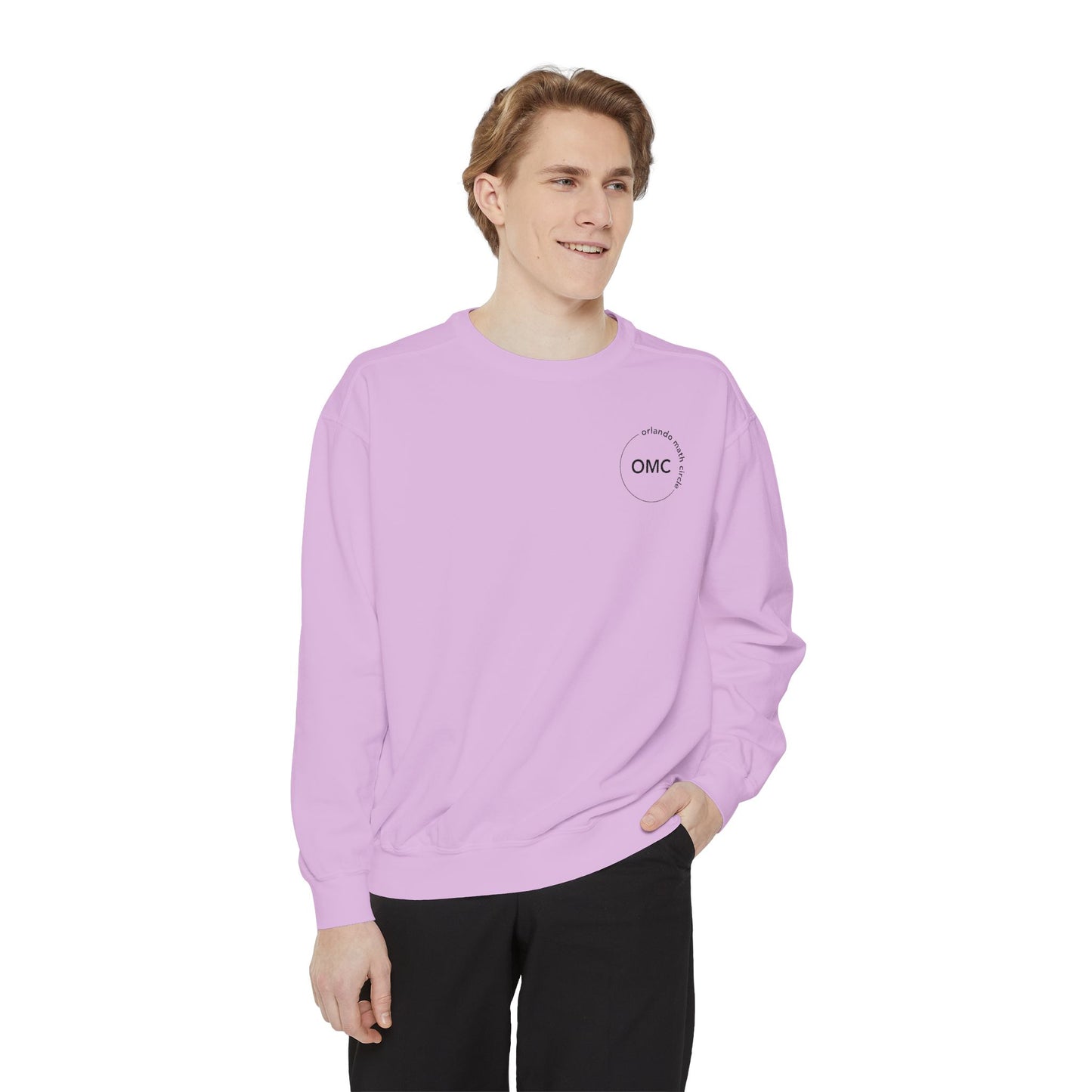 Math Club Graphic Sweatshirt — 'Orlando Math Circle' Geometric Back Print