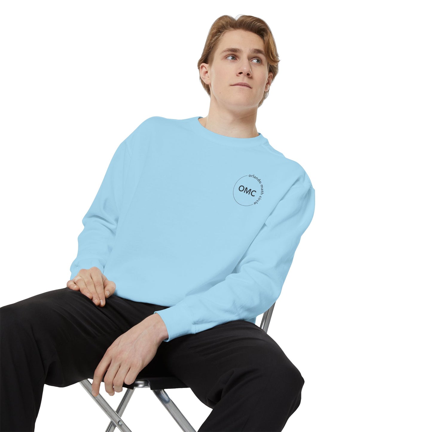 Math Club Graphic Sweatshirt — 'Orlando Math Circle' Geometric Back Print