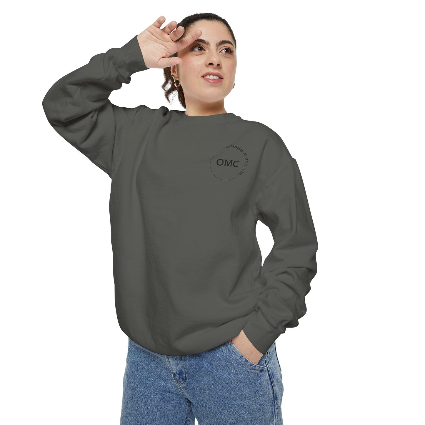 Math Club Graphic Sweatshirt — 'Orlando Math Circle' Geometric Back Print