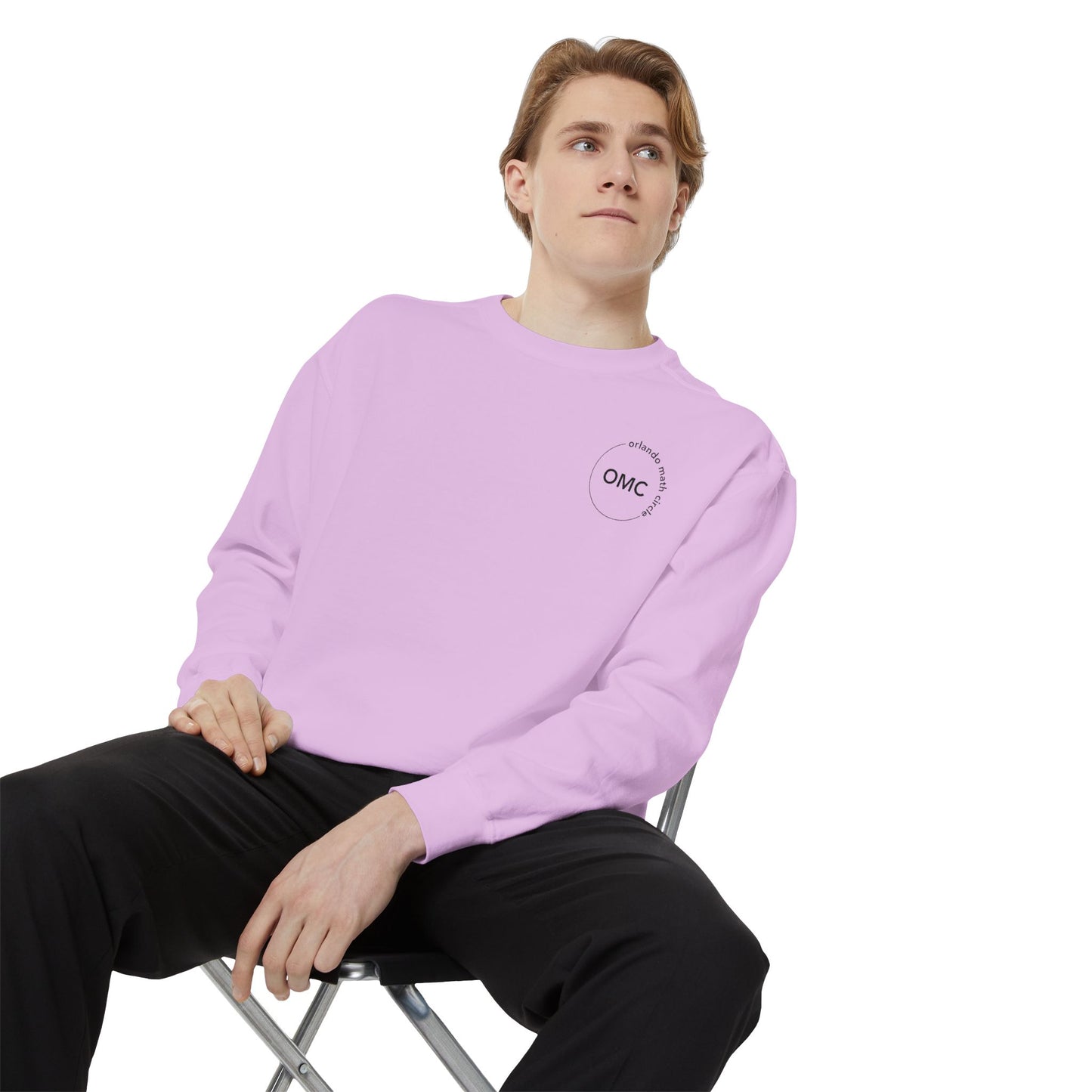 Math Club Graphic Sweatshirt — 'Orlando Math Circle' Geometric Back Print