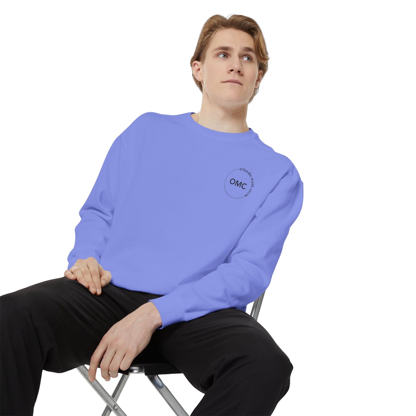 Math Club Graphic Sweatshirt — 'Orlando Math Circle' Geometric Back Print