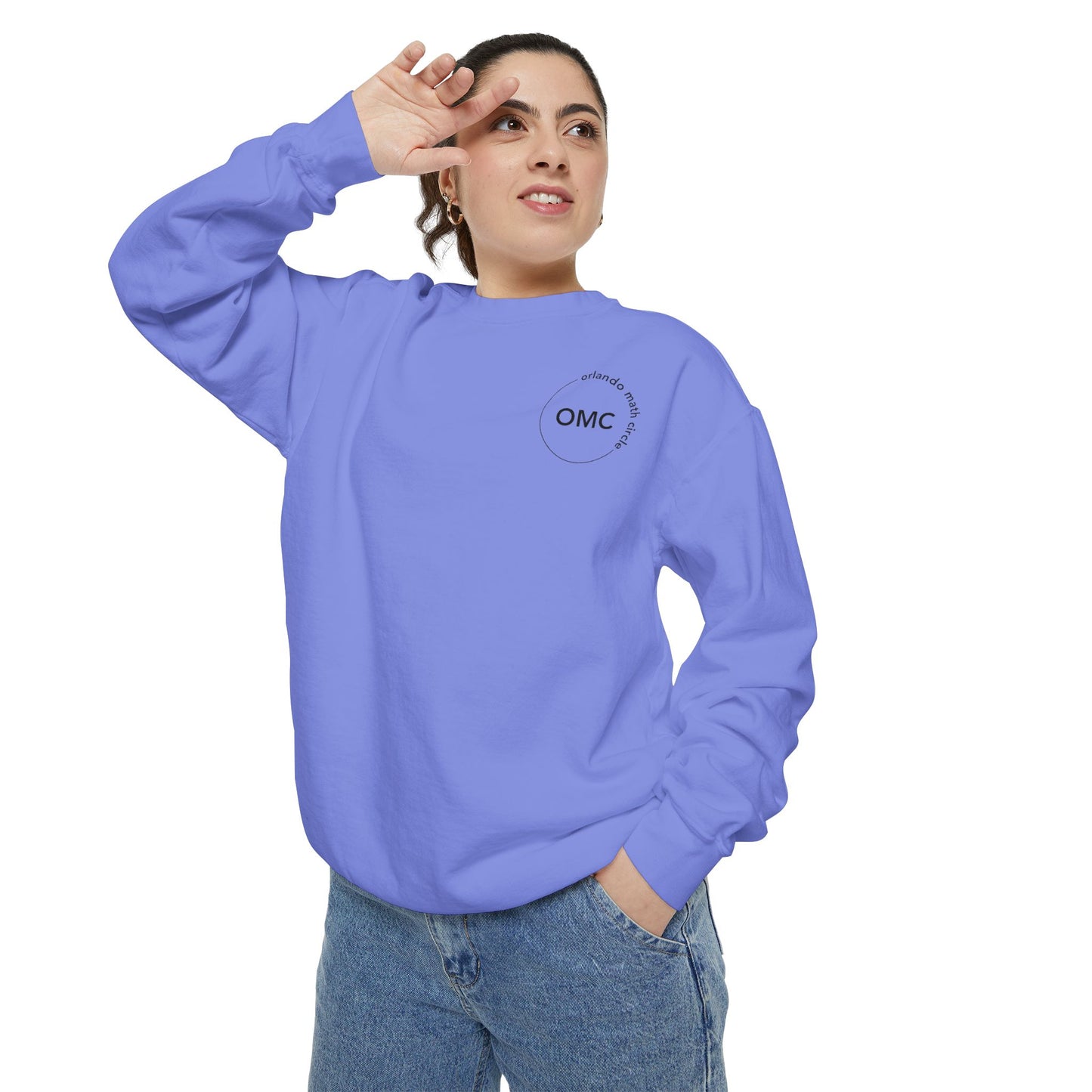 Math Club Graphic Sweatshirt — 'Orlando Math Circle' Geometric Back Print