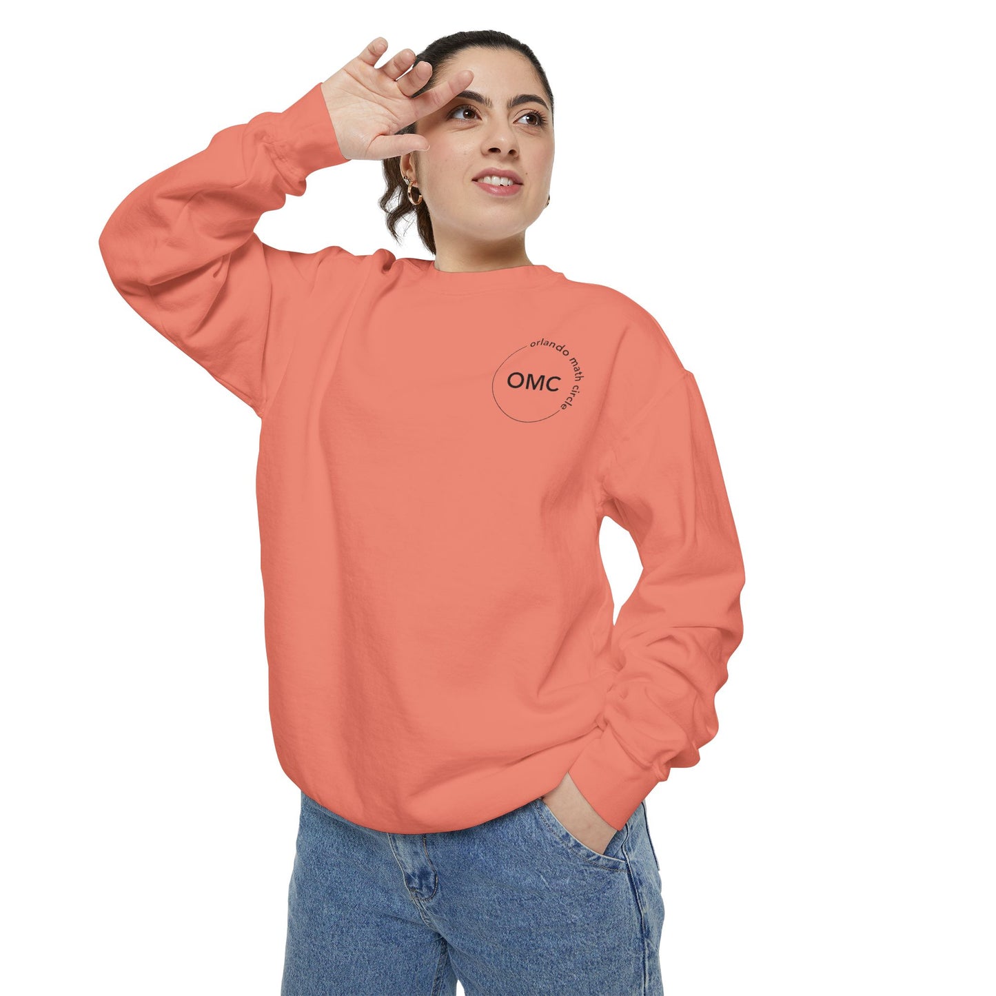 Math Club Graphic Sweatshirt — 'Orlando Math Circle' Geometric Back Print