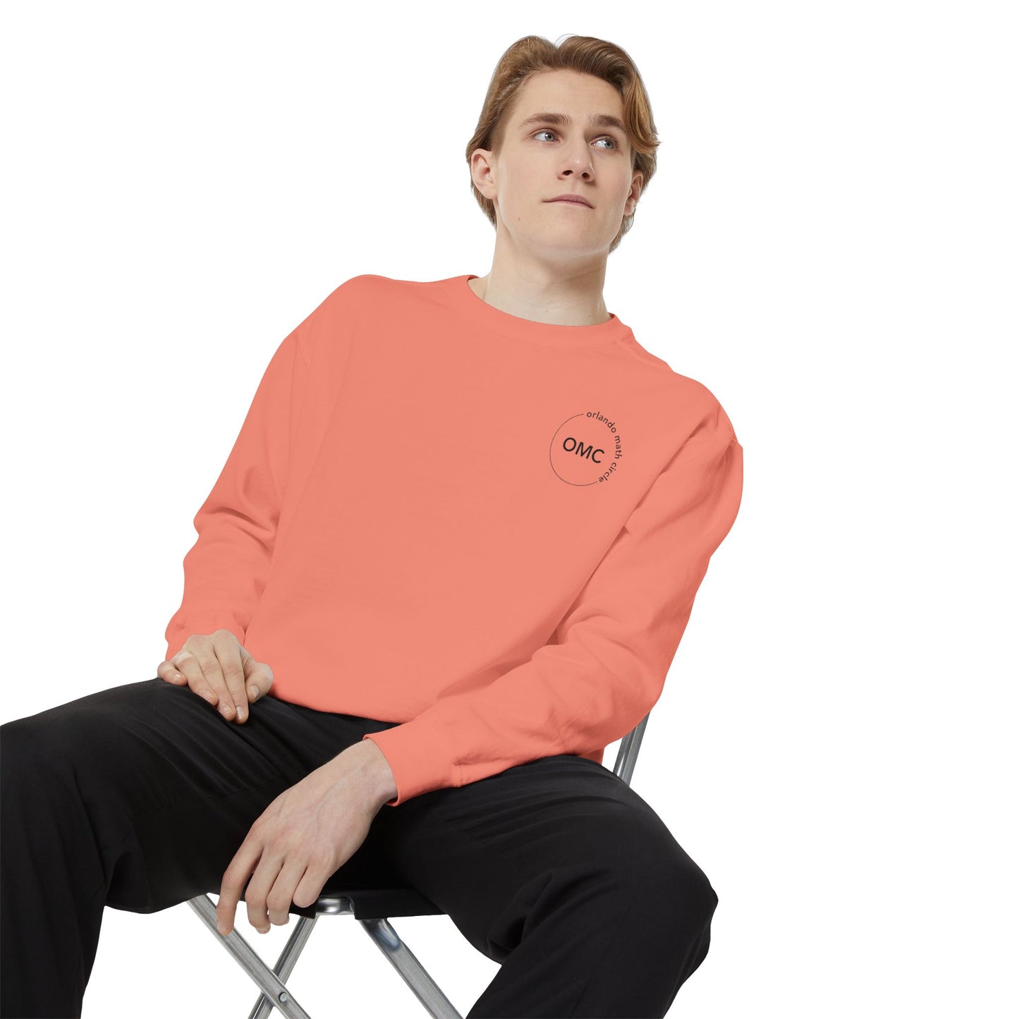 Math Club Graphic Sweatshirt — 'Orlando Math Circle' Geometric Back Print