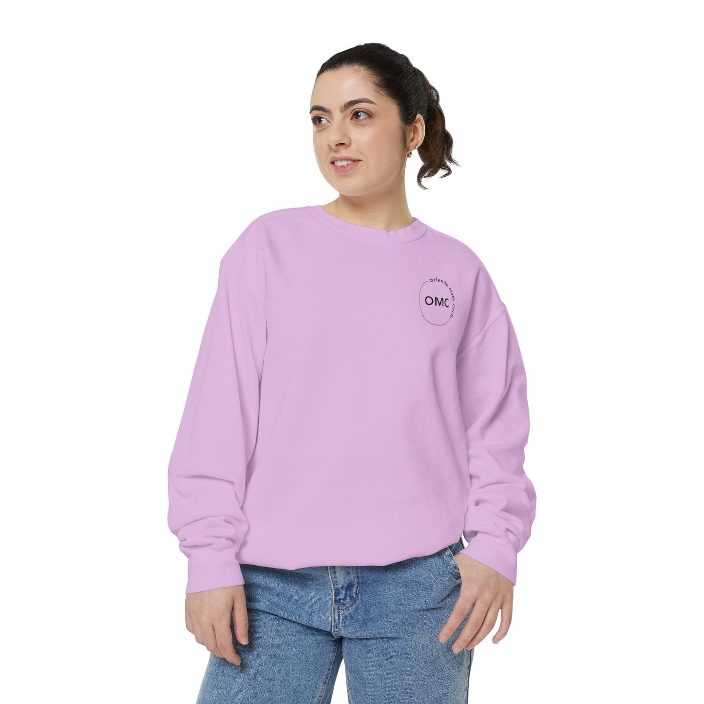 Math Club Graphic Sweatshirt — 'Orlando Math Circle' Geometric Back Print
