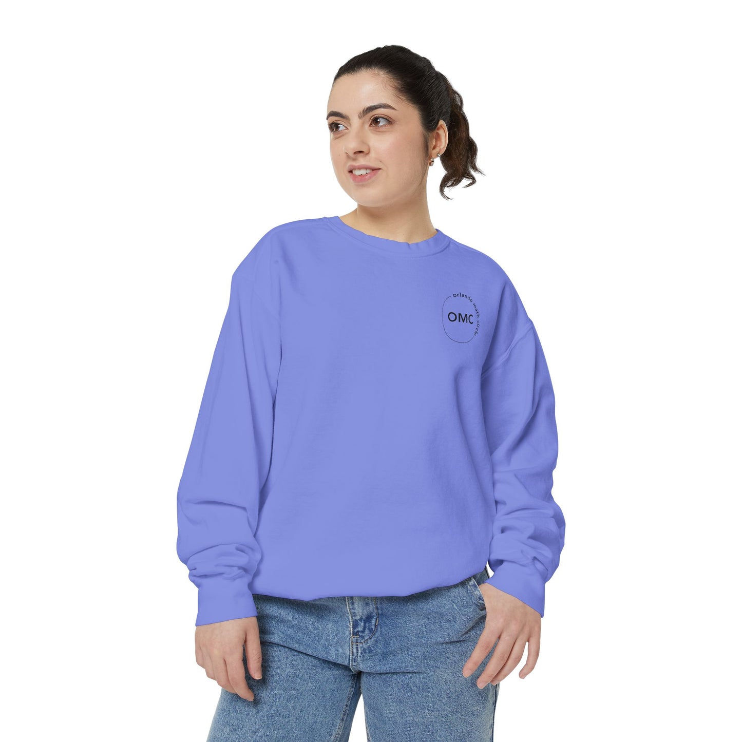 Math Club Graphic Sweatshirt — 'Orlando Math Circle' Geometric Back Print