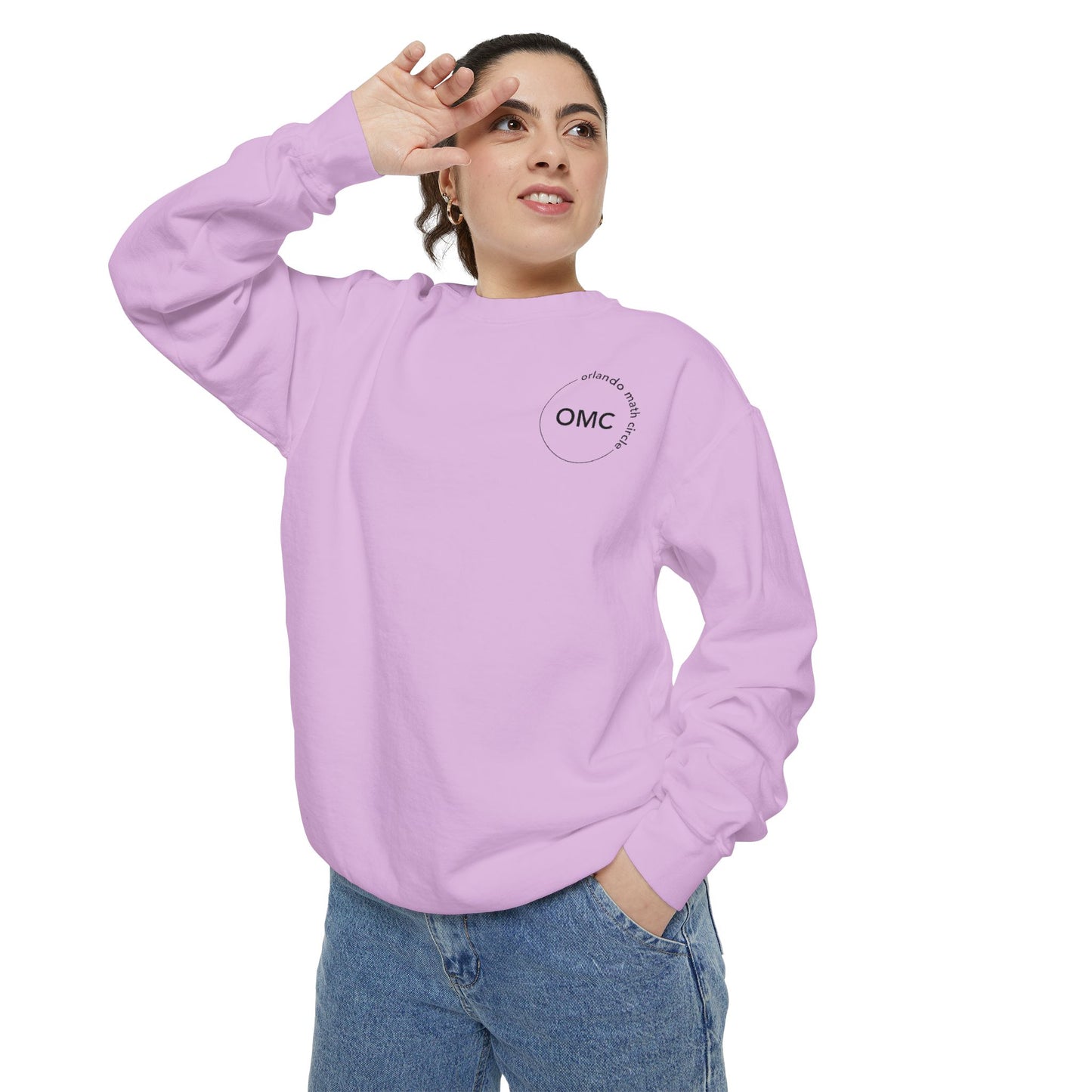 Math Club Graphic Sweatshirt — 'Orlando Math Circle' Geometric Back Print