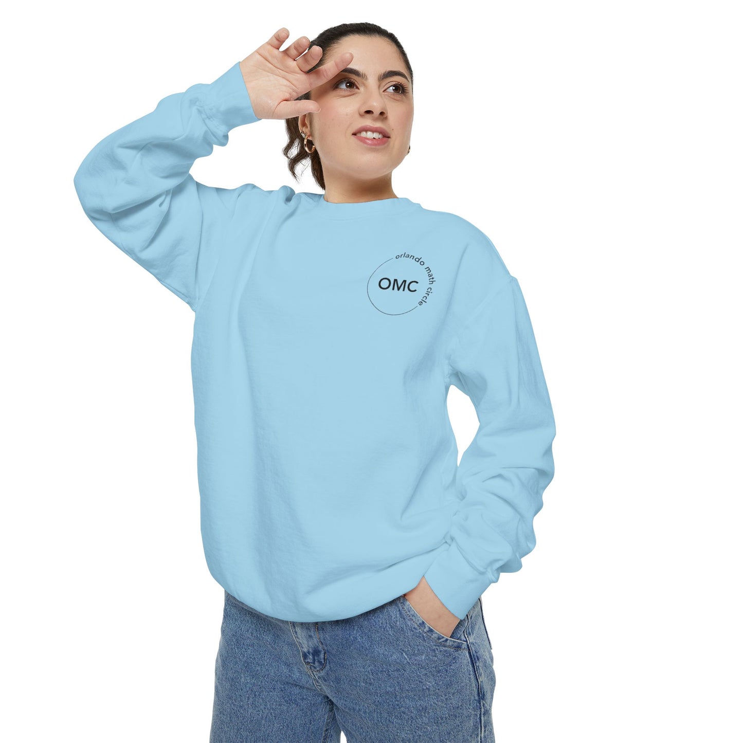 Math Club Graphic Sweatshirt — 'Orlando Math Circle' Geometric Back Print