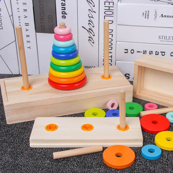 Tower of Hanoi Strategy Puzzle for Kids & Adults