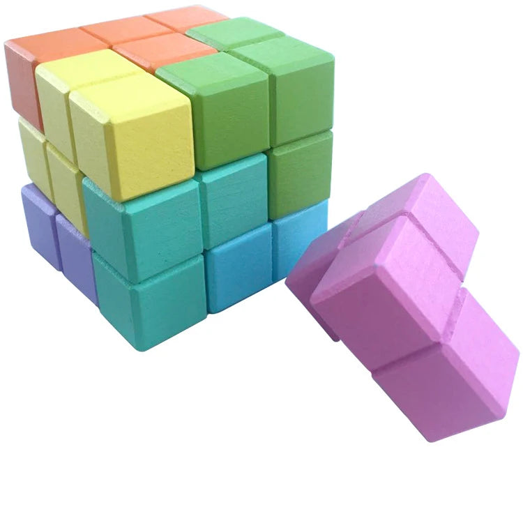 Wooden Soma Cube Puzzle
