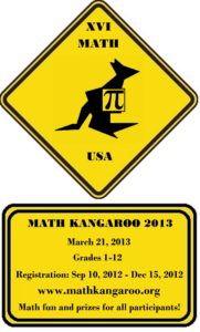 Math Kangaroo 2013 poster